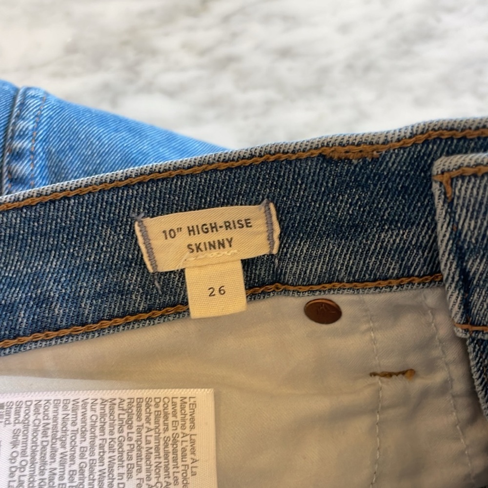 Madewell 10in High Rise Skinny Jeans - Picture 9 of 10